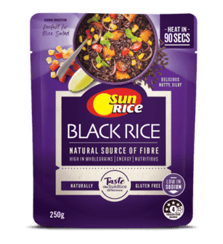 SunRice Microwave Black Rice Pouch