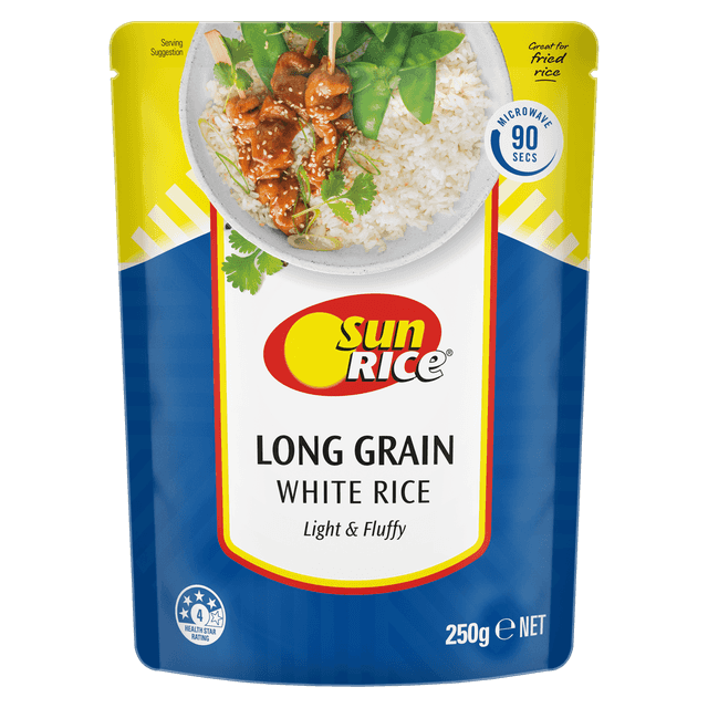 SunRice Microwave Long Grain White Rice Pouch image