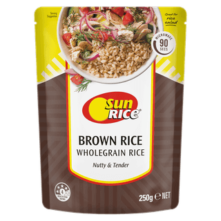 SunRice Microwave Brown Rice Pouch