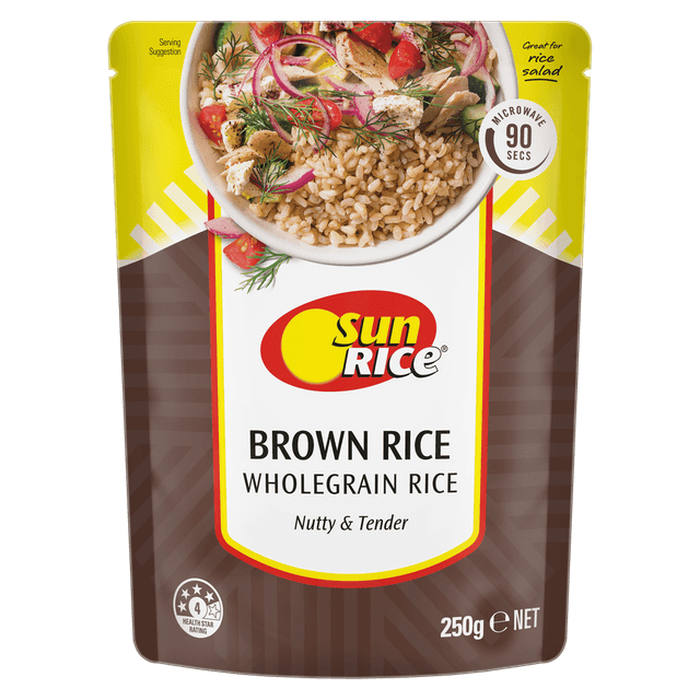 SunRice Microwave Brown Rice Pouch image