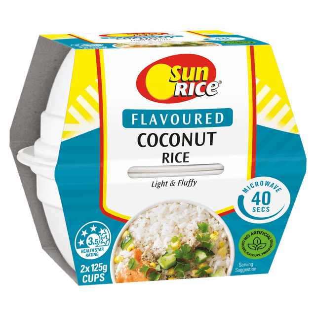 SunRice Microwave Coconut Rice Cups image