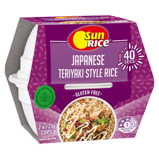 SunRice Microwave Japanese Teriyaki Style Rice Cups