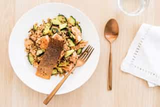 Photo of Poh's Crispy Skin Salmon with Cucumber