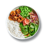 Poke Bowl macro photo