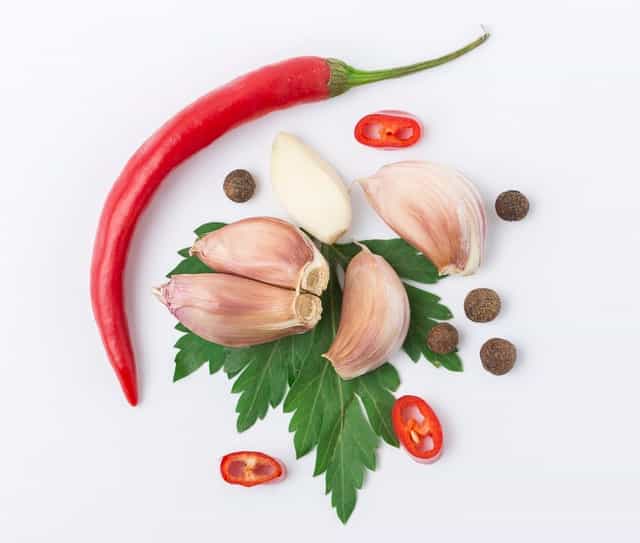 Adding aromatics macro photo