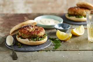 Photo of Brown Rice & Chickpea Falafel Burgers