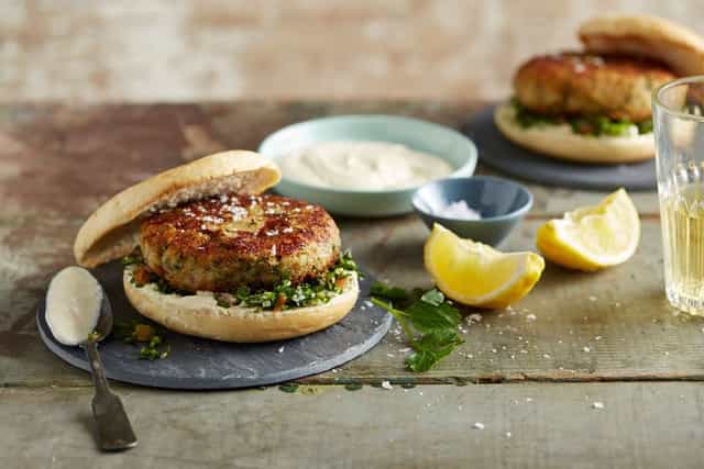 Photo of Brown Rice & Chickpea Falafel Burgers