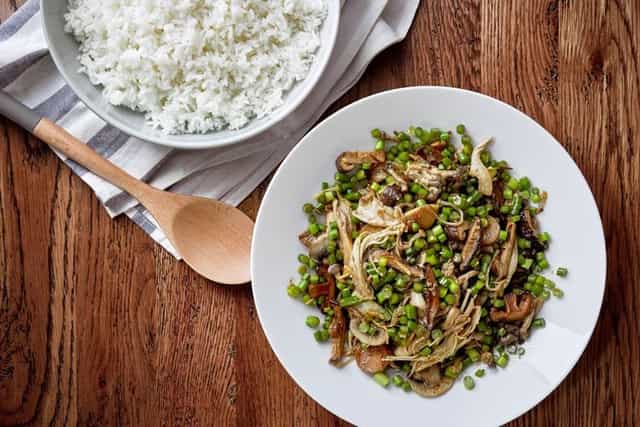 Photo of Poh's Mixed Mushroom & Garlic Shoots Stir Fry