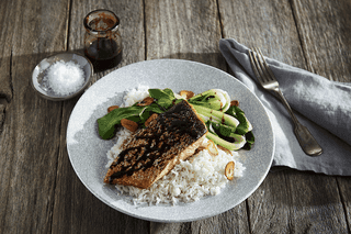 Photo of Poh’s Seared Salmon & Bok Choy