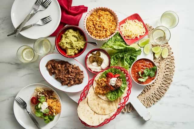 Photo of Mexican Style Rice with Pulled Pork Tacos