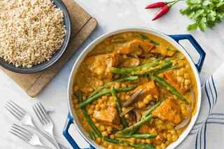 Photo of Pumpkin & Chickpea Curry with Beans