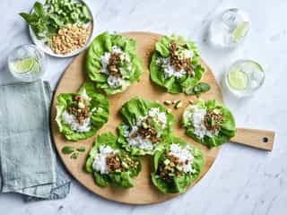 Photo of Rice & Satay Beef Lettuce Cups