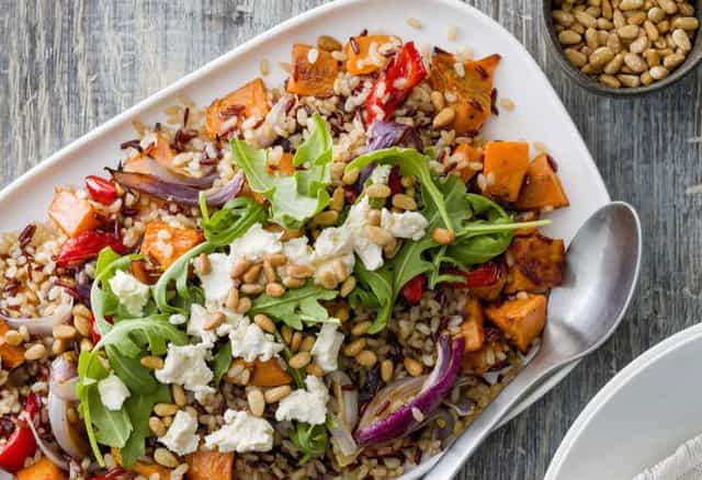 Photo of Warm Roast Vegetable Salad with Feta