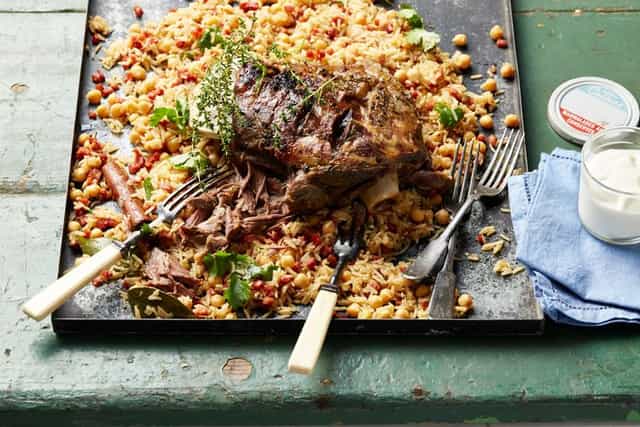 Photo of Slow Cooked Lamb with Chorizo & Chickpea rice