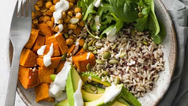 Photo of Turmeric Sweet Potato Bowl with Chickpeas