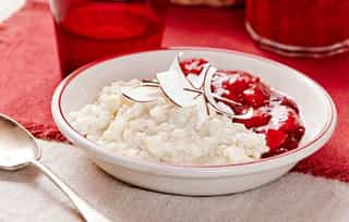 Photo of Sweet Coconut Rice with Berry Compote